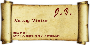 Jászay Vivien névjegykártya